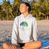 This hooded sweatshirt features a vibrant and colorful gradient nature scene that will transport you to the great outdoors every time you wear it. The word "Wanderlust" emblazoned across the front serves as a reminder of your passion for exploration and the call of the wild.